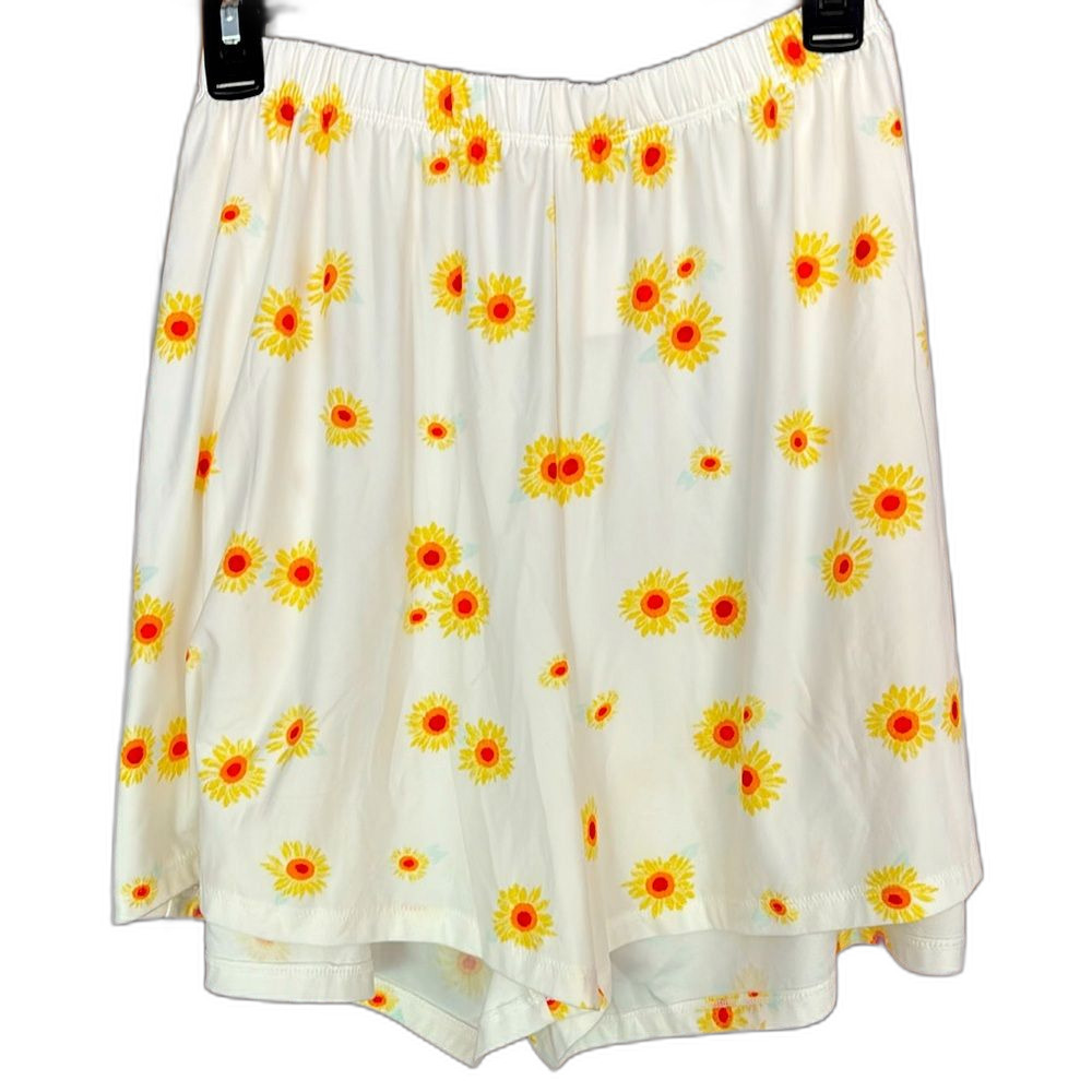 Sonoma Pajama Pants Women 2X Yellow Floral NWOT Soft Breathable Cool Comfy Relax